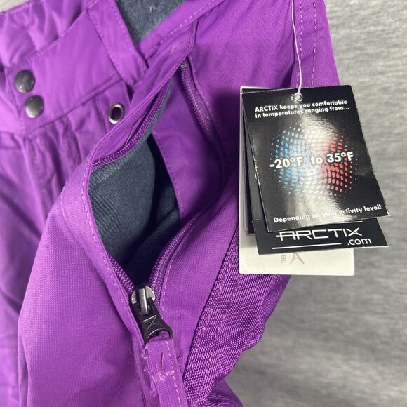 BNWT Arctix KIDS L Snow Sports Insulated Pants Purple Skiing Snowboarding - Picture 7 of 13